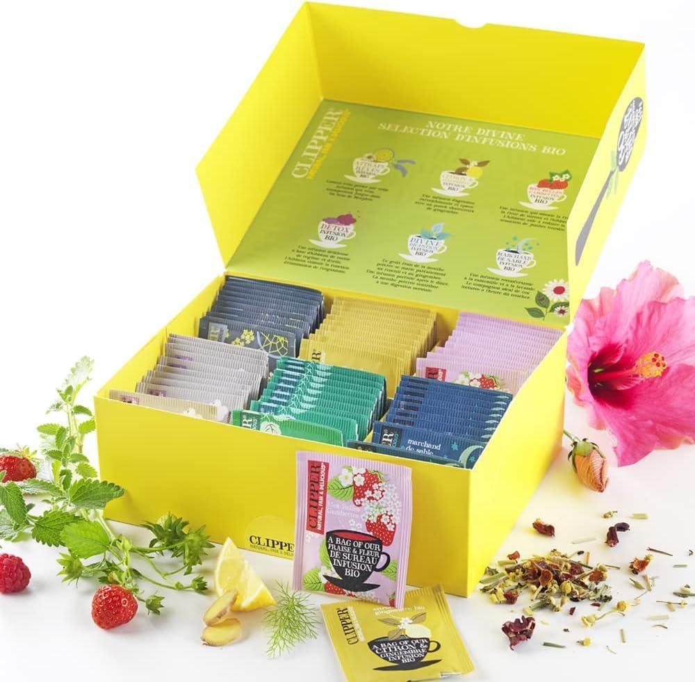 CLIPPER - Coffret Découverte Infusion Bio - Coffret Cadeau - 6 x 10 Sachets d'Infusions Bio Clipper COFFRET INFUSIONS