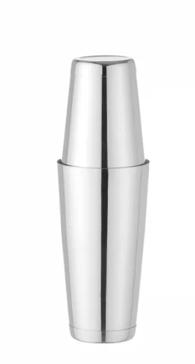 Shaker à cocktail, BarUp, shaker Boston Tin-on-Tin, utilisation universelle, 2 shakers lestés : 600ml, ø90x(H)140mm et 800ml, ø92x(H)174mm, lavable au lave-vaisselle, acier inoxydable