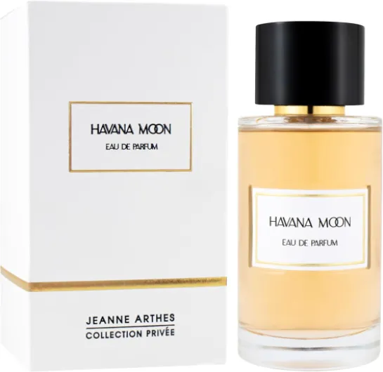 JEANNE ARTHES - Collection Privée - Eau de Parfum Havana Moon - Oriental & Gourmand - Fève Tonka, Vanille - Fabriqué en France à Grasse - Flacon Vaporisateur 100 ml