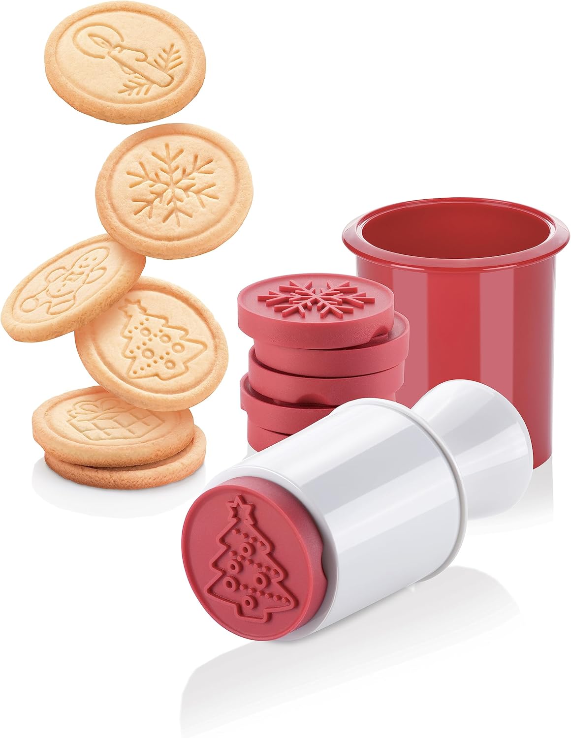 Tampon à biscuits DELÍCIA, 6 motifs de Noël Motif de Noël