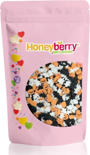 Vermicelles Pâtisserie Naturels et Comestibles 200g – Vermicelles de Sucres Décoratifs Colorés, Idéaux Pour Décorer Gâteaux, Biscuits et Desserts – Produit dans l’UE (Mélange d'Halloween)