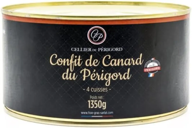 Confit de canard du Périgord 4 cuisses 1350g
