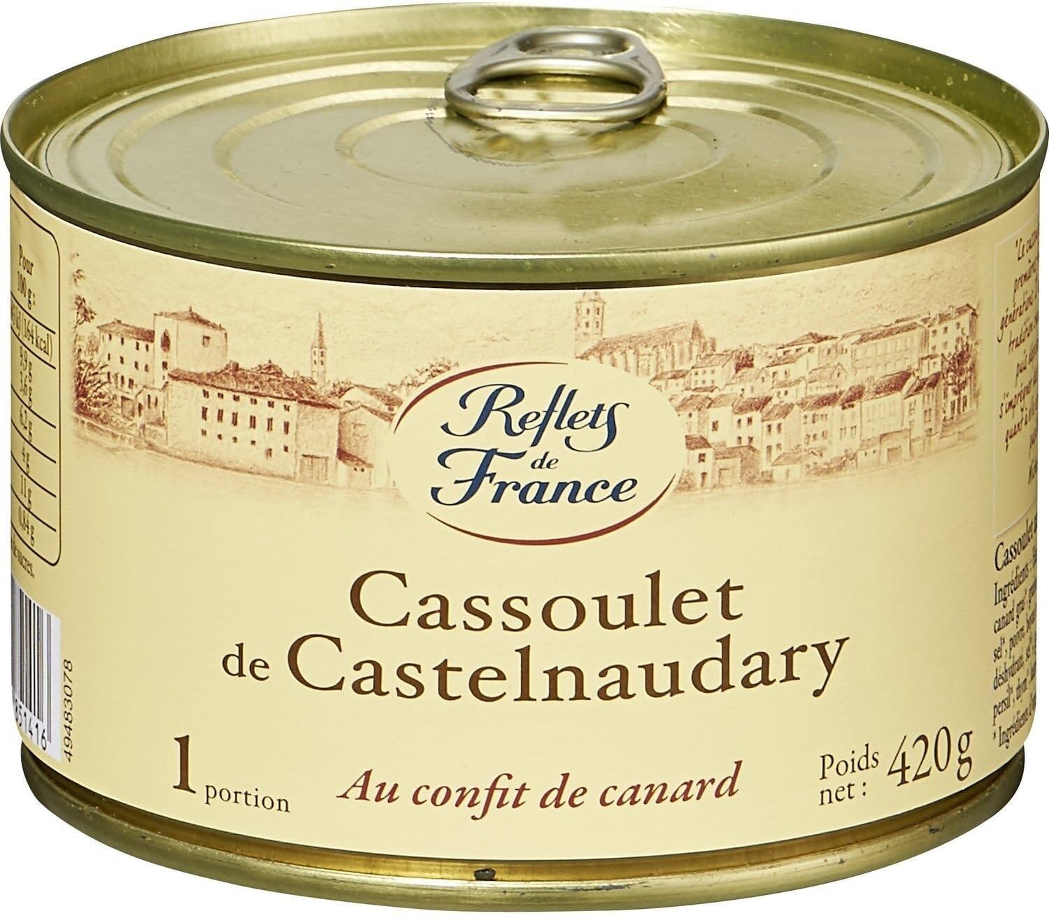 REFLETS DE FRANCE – Cassoulet Authentique de Castelnaudary, Saveur Riche et Gourmande (Boîte 420g) - Le Lot De 3