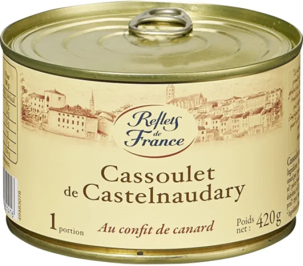 REFLETS DE FRANCE – Cassoulet Authentique de Castelnaudary, Saveur Riche et Gourmande (Boîte 420g) - Le Lot De 3