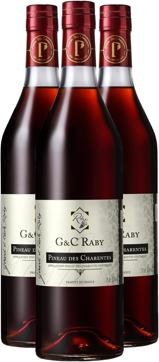 Pineau des Charentes - Rouge - G et C Raby - Vin Rouge du Sud-Ouest (3x75cl)