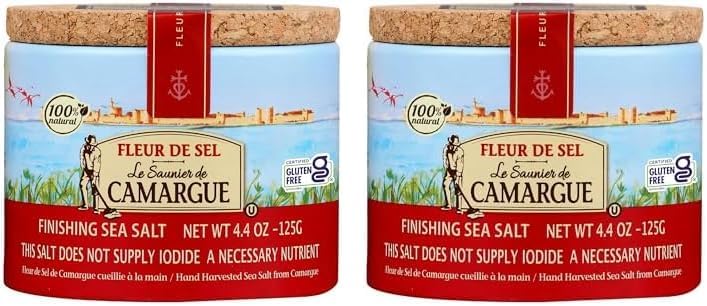 Le Saunier de Camargue Boite Fleur de Sel Le Saunier de Camargue, 125g (Lot de 2) 125 g (Lot de 2)