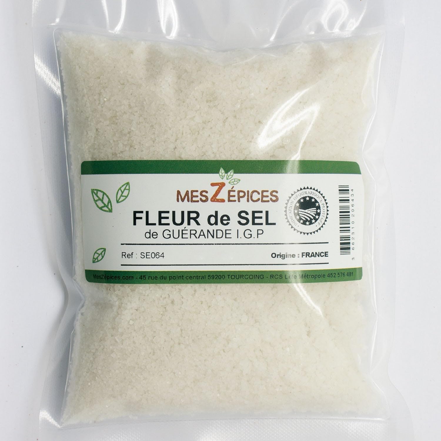 Aube-Gourmet Fleur de sel de Guerande sachet économique 1 Kg