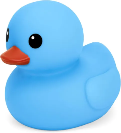 Canard géant en caoutchouc – Canards géants de 20,3 cm pour fête prénatale, fête d'anniversaire (bleu)