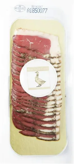 Magret de canard séché tranché frais - 90g Prêt à Déguster - Origine 100% France Landes sous-vide - Apéritif - Gastronomique - Sans Conservateurs, Sans Additifs, Sans OGM