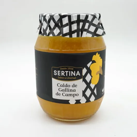 Bouillon de poulet fermier Sertina Pack de 3 - 3 X 950g - Le seul bouillon du marché avec 830 g de poulet par pot - Cuit lentement, 100% naturel, riche en goût - Sans conservateurs