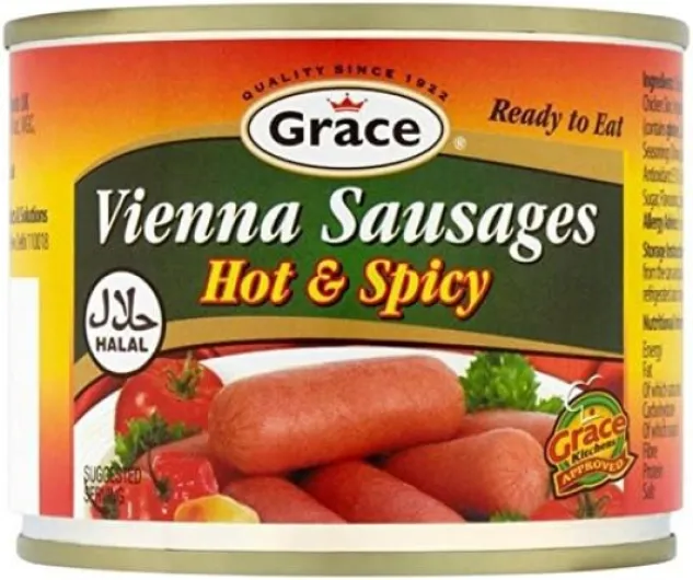 Grâce Halal Saucisses Piquantes Vienna 200G