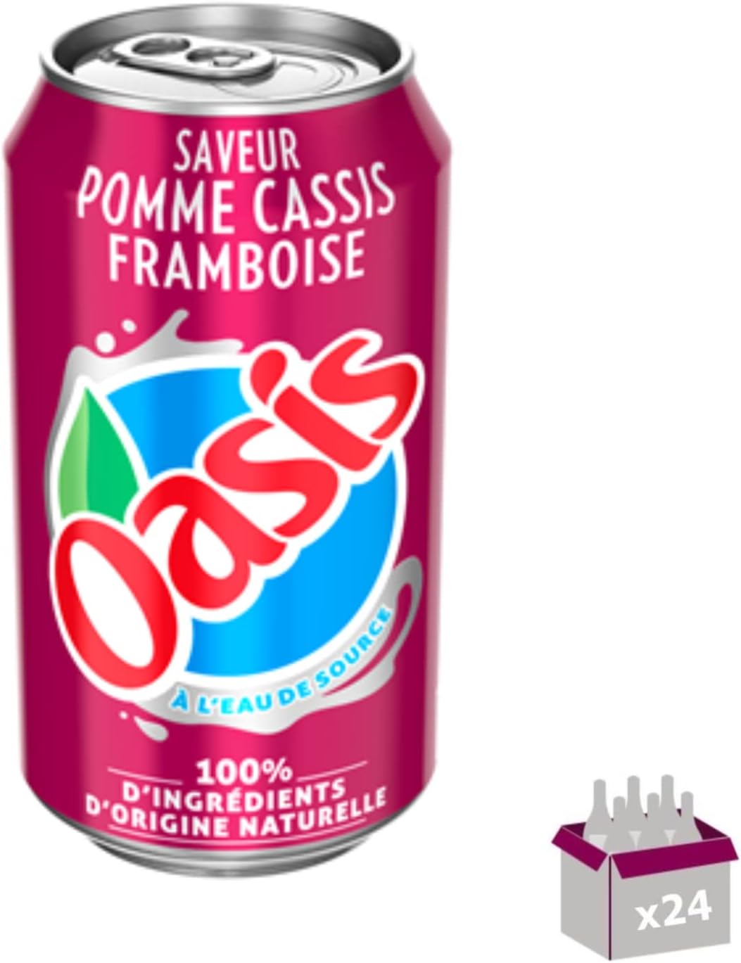 Oasis Pomme Cassis Framboise - 24 x 33 cL