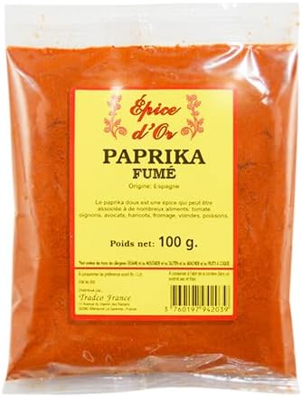 Paprika Fumé 100g - Epice d'Or, Goût Intense et Authentique, Idéal Viandes, Sauces et Plats Méditerranéen
