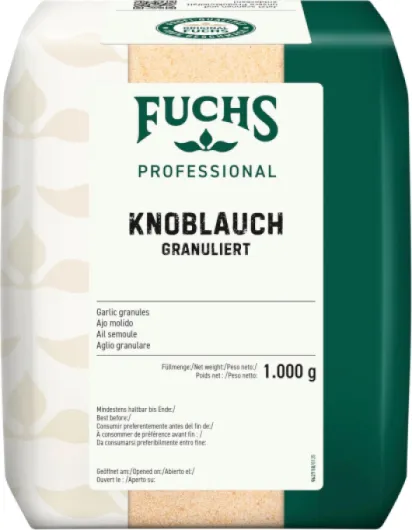 Fuchs Professional - Ail semoule - Poudre d'ail pour assaisonner les plats de viande, de légumes et de poisson - Qualité professionnelle pour les gros consommateurs - 1 kg dans un sac