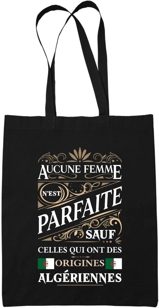 Sac Tote Bag Algériennes Femme Parfaite - Sac caban en toile coton idée cadeau originale