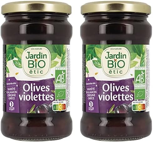 Jardin BiO étic - Olives violettes - Grèce 300 g (Lot de 2)