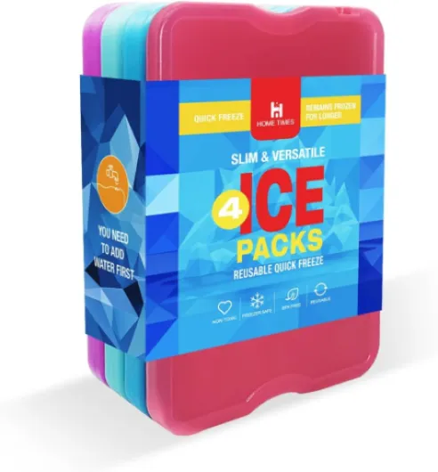 Lot de Blocs réfrigérants réutilisables pour Sacs isothermes et glacières - Longue Refroidissement 500 utilisations, Alimentation, Voyage & médicaments Colorée