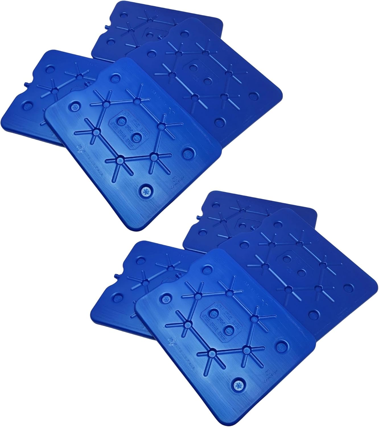 Lot de 8 blocs réfrigérants XXL 800 ml – Freezeboard 32 x 25 cm – Élément de refroidissement extra plat pour glacière, sac isotherme et glacière – Tapis rafraîchissant adapté à un usage alimentaire et