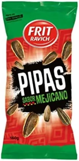 Pipas Graines de Tournesol grillées Mexicana frit Ravich 160grs - lot de 2 unités