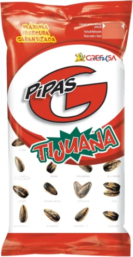 Pipas G Grefusa - Pipes Tijuana, 165 g - [Pack de 11]