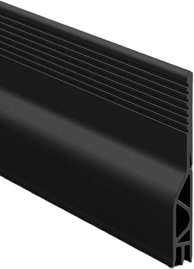 Boudin de porte 100 cm Outil essentiel pour la conservation de l'énergie et le confort (Noir) Black