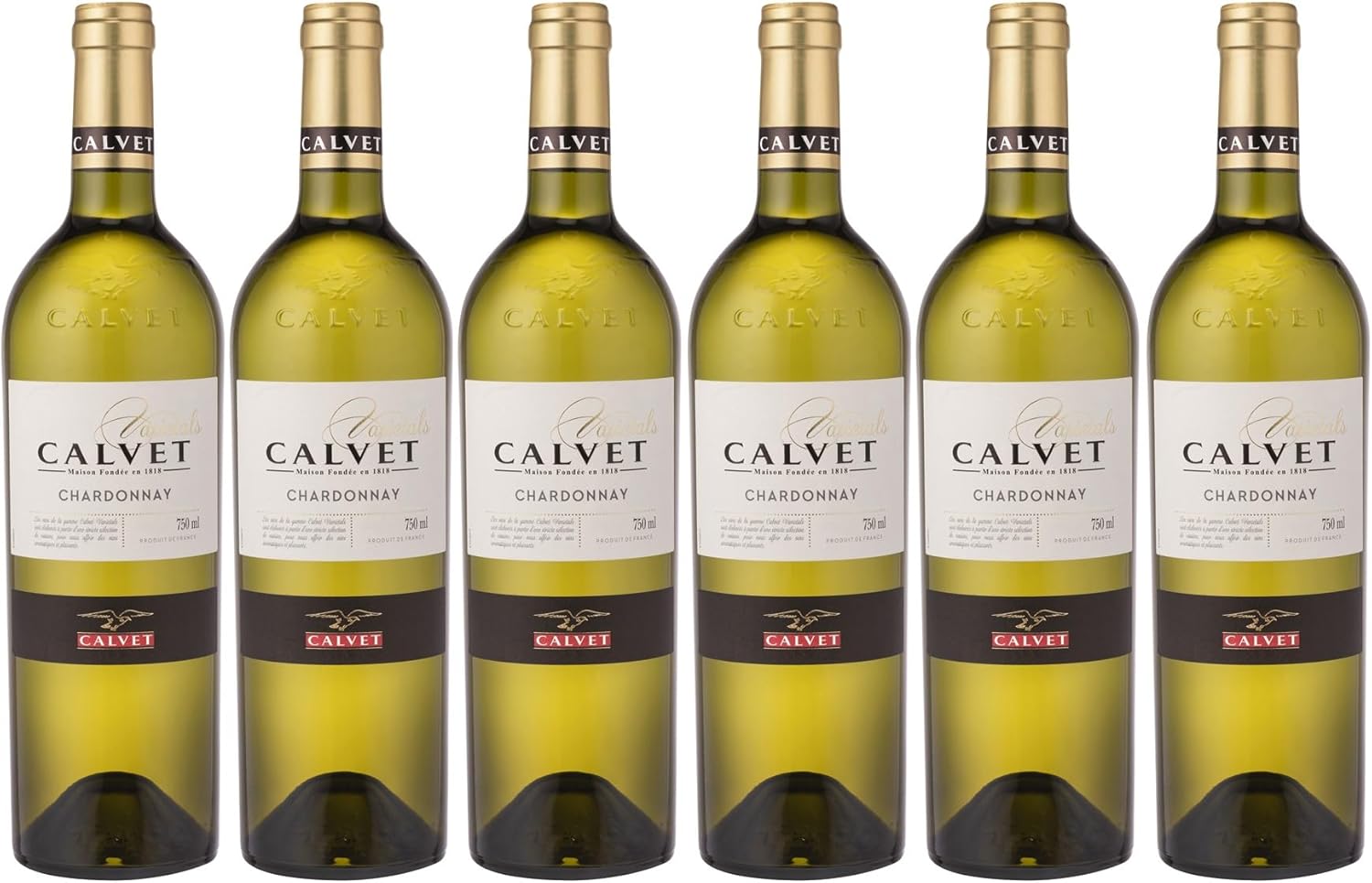 Varietals, Chardonnay, Vin Blanc fruité et aromatique (6 x 0,75L)