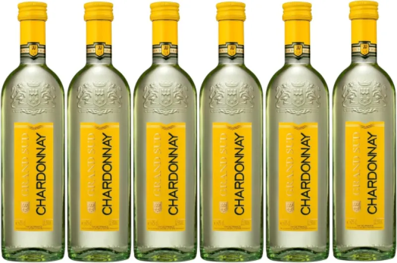 Chardonnay, Vin blanc sec, frais et gourmand du Sud de la France (6 x 0,25 L)