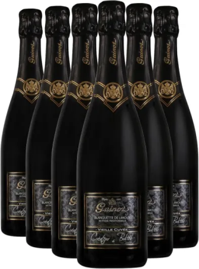 Blanquette de Limoux Vieille Cuvée Demi-Sec - Blanc - Maison Guinot - Vin Blanc du Languedoc - Roussillon (6x75cl) Effervescent