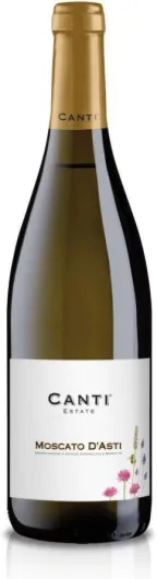 Moscato d'Asti D.O.C.G - Vin Petillant, Moscato, Élaboré à Partir du Cépage du Piémont, Goût Fruité et Doux, 1x750 ml 1x750ml