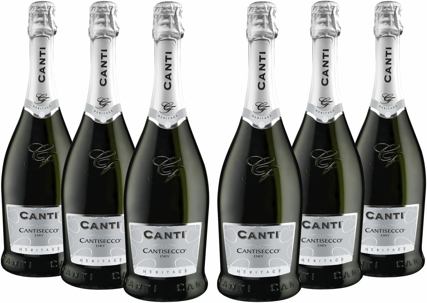 Secco, Vin Blanc Sec, Élaboré à Partir du Cépage Glera, Trebbiano et Garganega, Goût Fruité et Frais, 6x750 ml