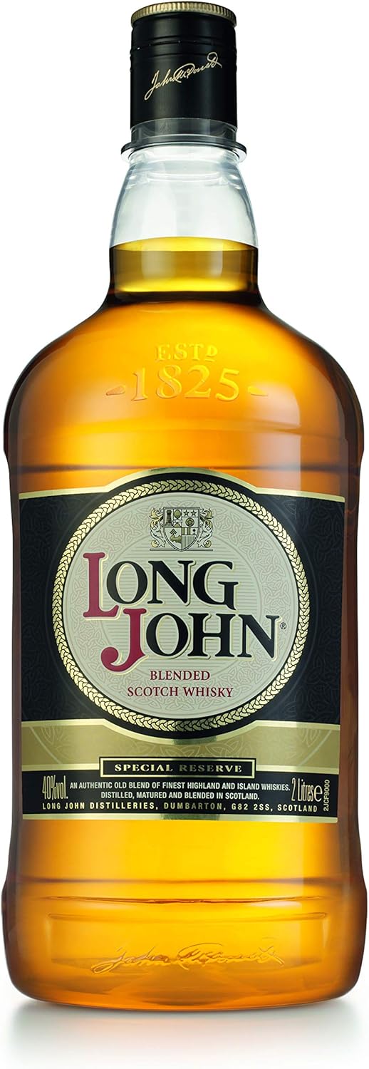 LONG JOHN Whisky Ecossais - 40%, 200cl Epicées, Fumées 2000 milliliters