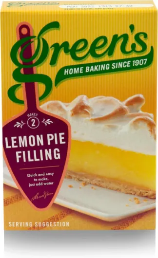 Greens Cakes Zesty Lot de 2 tarte au citron 140 g