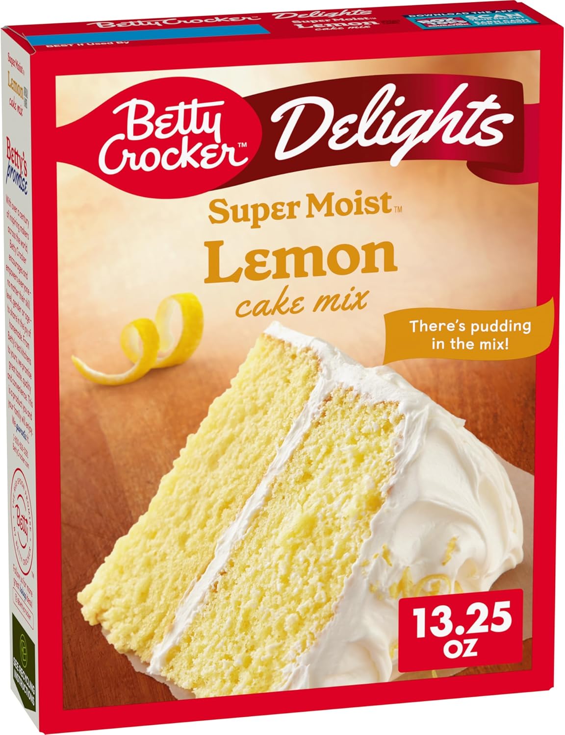 Delights Super Moist Lemon Cake Mix, 13.25 oz.