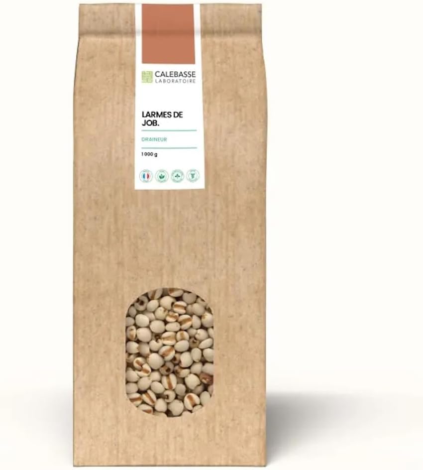 Larmes de Job (Coix lacryma-jobi, Yi yi ren), 1kg, qualité supérieure et conforme aux normes de la pharmacopée, séchées et entières, sans gluten remplie de vertus