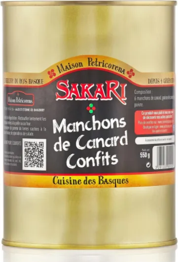 Manchons De Canard Confits 550 G