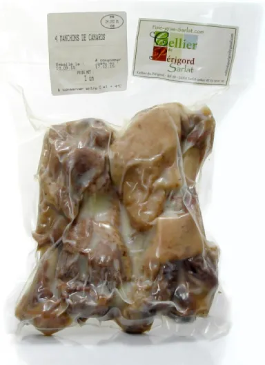 Manchons de canard confit par 4 sous vide 550g +/- 50g