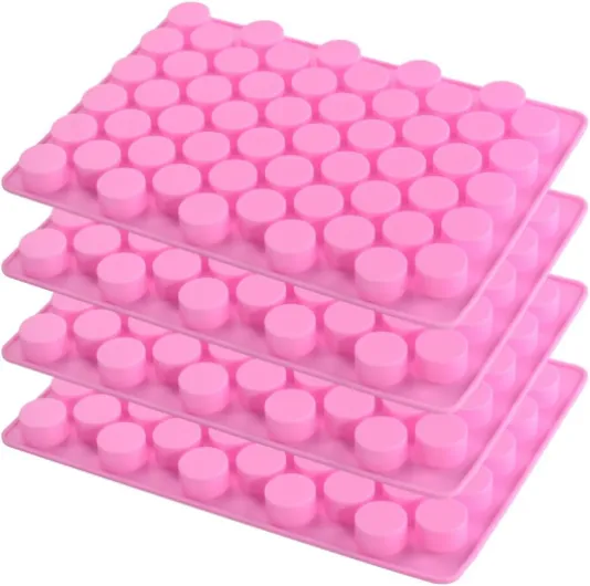 Lot de 4 moules en silicone pour collation cétogène, vinaigre de pomme, chocolats, bonbons durs, fournitures de fabrication de bonbons, avec 2 compte-gouttes