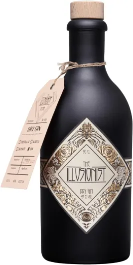 The Illusionist Distillery Dry Gin - Le gin qui change de couleur - 16 botaniques premium - Floral & fruité - 45% vol - - 500ml Illusionist Dry Gin