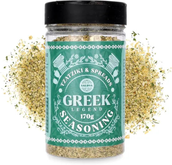Assaisonnement Greek Legend Tzatziki & Tartinades – Mélange d’Épices Grec Premium – Idéal pour Tzatziki, Tartinades et Sauces – Grand Pot (170g) Greek Legend: Tzatziki & Spreads
