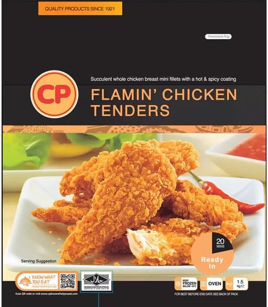 Flamin' Halal Nuggets ou Filets de poulet – Paquet familial de 1,5 kg - Croustillant, juteux et certifié 100 % halaal - Surgelé, prêt à cuire - Friteuse à air comprimé et compatible avec le four (lot Nuggets de poulet halal 1,5 kg Pack of 1