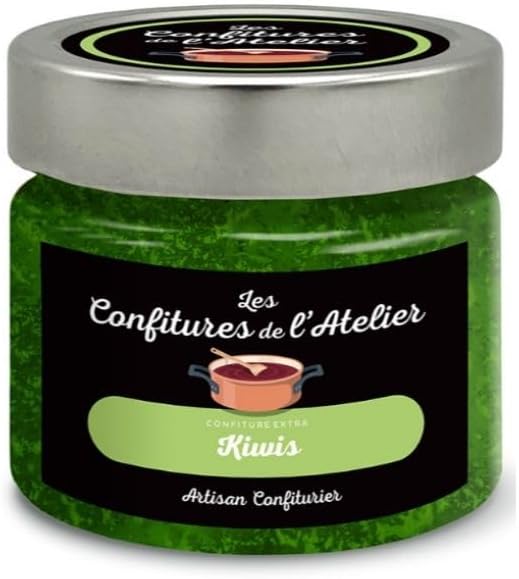 Confiture artisanale de Kiwis d'Île de France - 220g