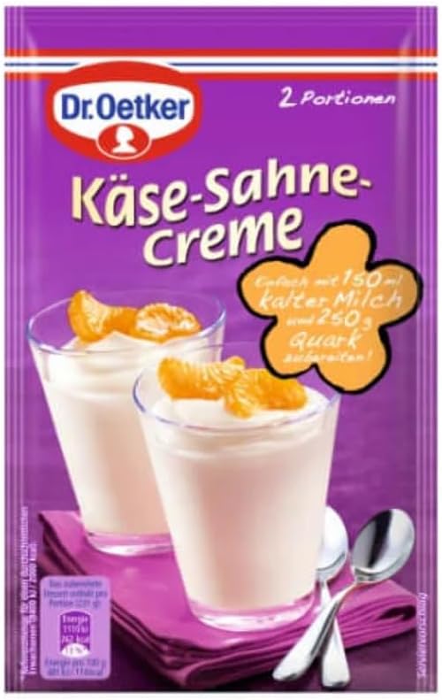 Dr - Oetker - Crème au fromage en poudre (Cremepulver Käse-Sahne) - Poids Total 63 grams