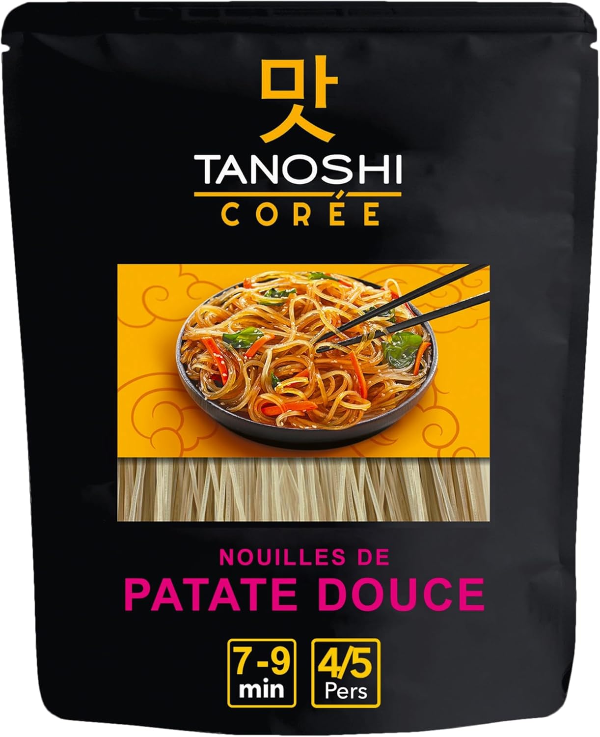 Nouilles Coréennes de Patate Douce à Cuire - Pour Japchae - Sans Gluten - Paquet de 210 g