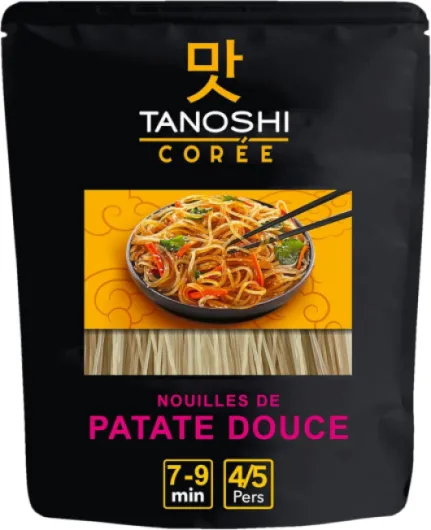 Nouilles Coréennes de Patate Douce à Cuire - Pour Japchae - Sans Gluten - Paquet de 210 g