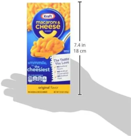 Macaroni and Cheese Kraft 206 g (Lot de 5)
