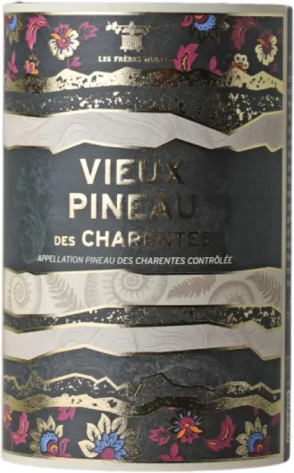Pineau des Charentes Vieux Pineau des Charentes Rouge - Les Frères Moine - Vin AOC Rouge du Sud-Ouest - Lot de 3x75cl - Cépages Cabernet Sauvignon, Merlot