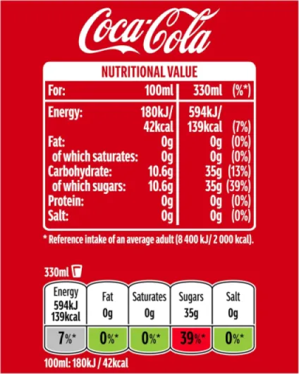 Coca-Cola 33cl (pack de 24) Cola 330 ml (Lot de 24)