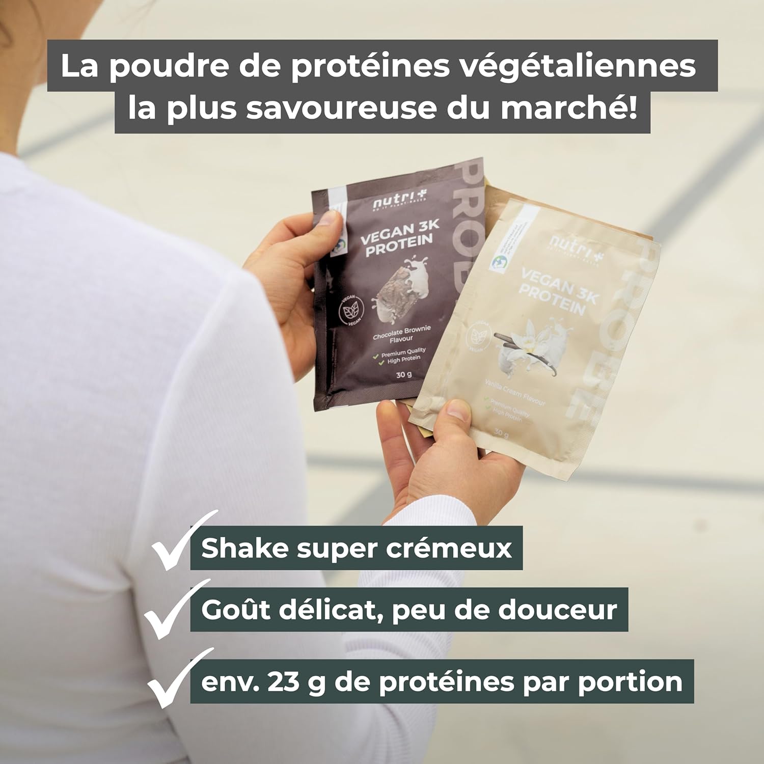 + Protein Sample Set (8x 30 g) - Pack d'Essai de Poudre de Protéines végétaliennes 3k - Kit d'échantillons mixte - Set du Test Pack d'essai 0.24 kg (Pack de 8)