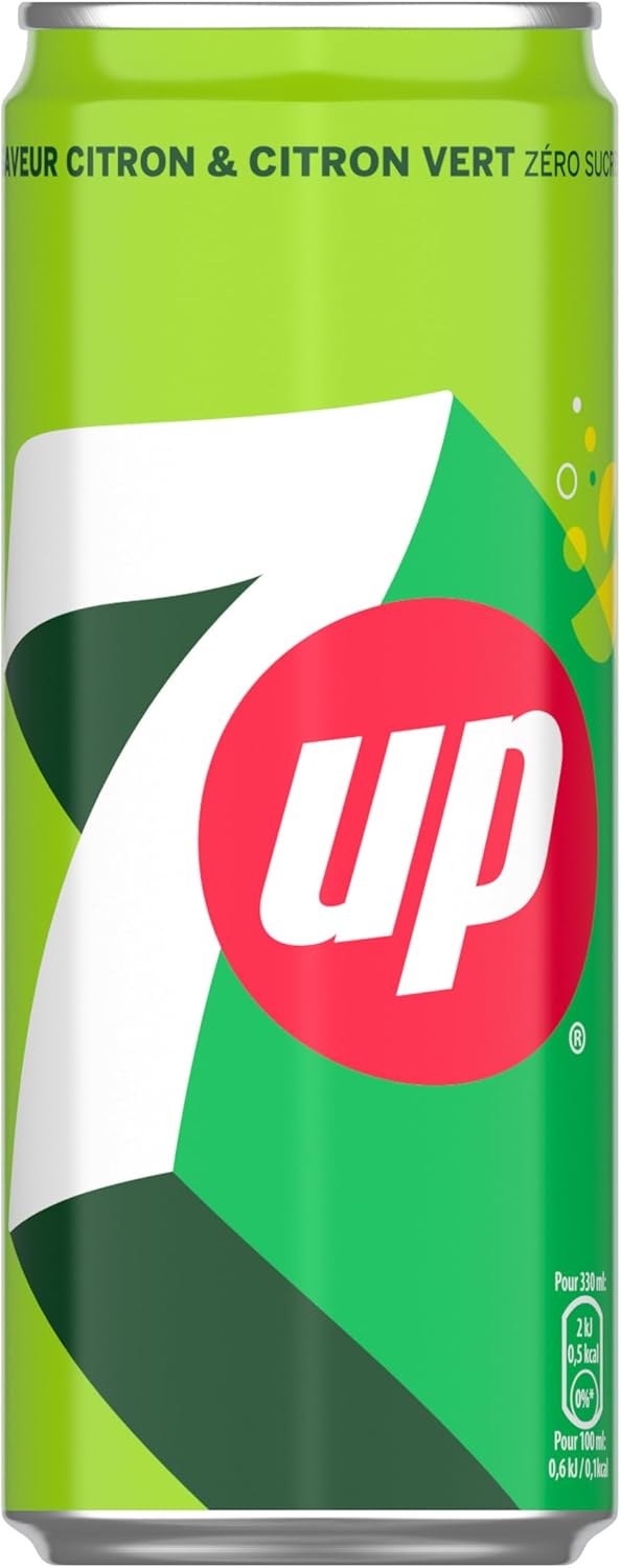 Soda Sans Sucres Saveur Citron et Citron vert - Lot de 24x33cl