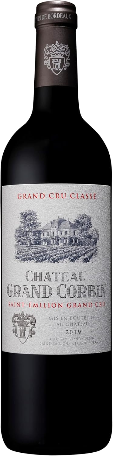 Château Grand Corbin - Vin Rouge - AOP Saint-Emilion Grand Cru - Millésime 2019 - 1 bouteille x 75cl
